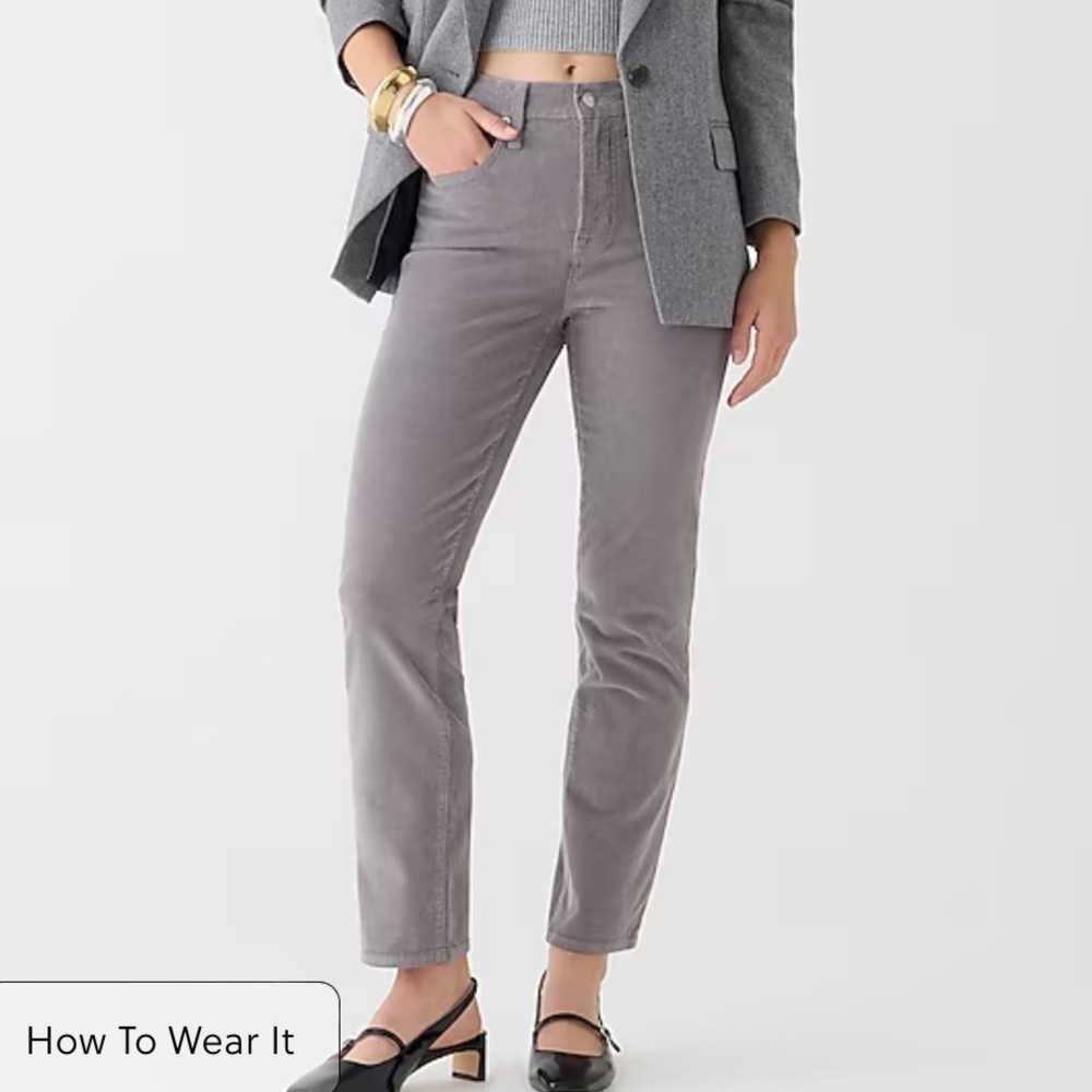J crew vintage dove Vintage slim-straight corduroy pant